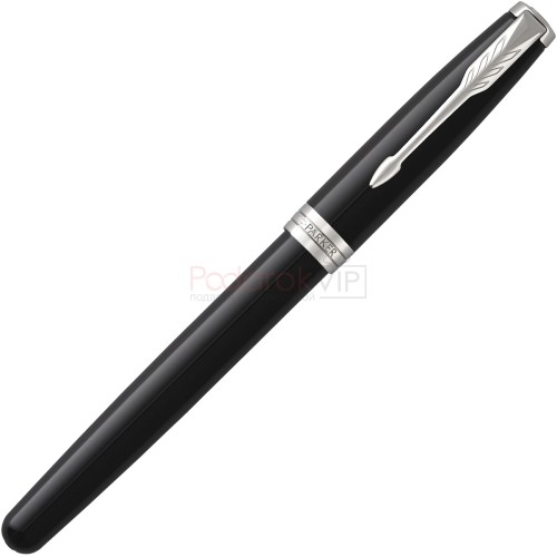 Набор Parker 2020: перьевая Parker Sonnet Core F530, Lacquer Deep Black CT (Перо M) + чехол для ручки