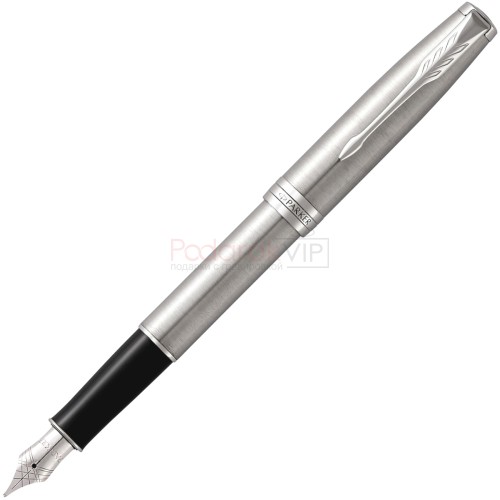 Набор Parker 2020: перьевая Parker Sonnet Core F526, Stainless Steel CT (Перо M) + чехол для ручки