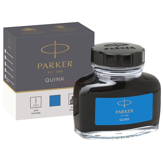 Флакон с синими чернилами для перьевых ручек Parker, Bottle Quink Z13