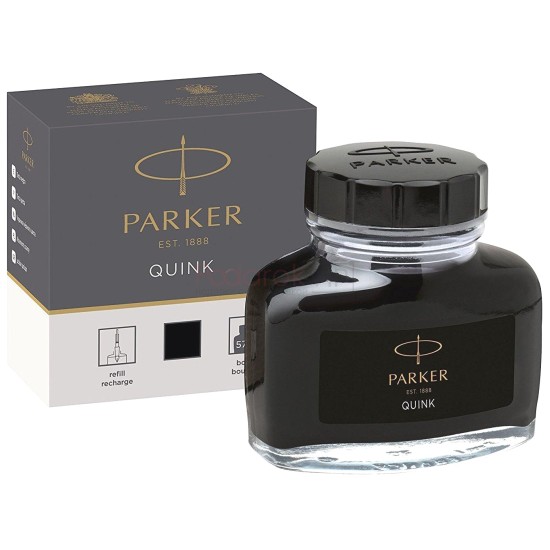 Флакон с черными чернилами для перьевых ручек Parker, Bottle Quink Z13