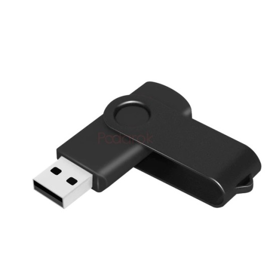 Металлический флеш-диск USB 2,0 под гравировку, 32 ГБ (Black)