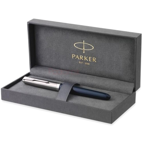 Ручка перьевая Parker 51 Core, Midnight Blue CT (Перо F) 2123501