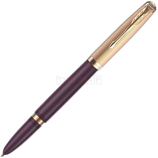 Ручка перьевая Parker 51 Premium, Plum GT (Перо F) 2123516