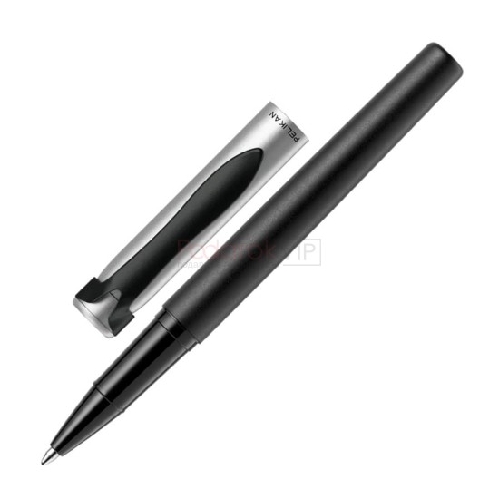 Ручка роллер Pelikan Stola 2 (PL929729) черный/серебристый черные чернила подар.кор.