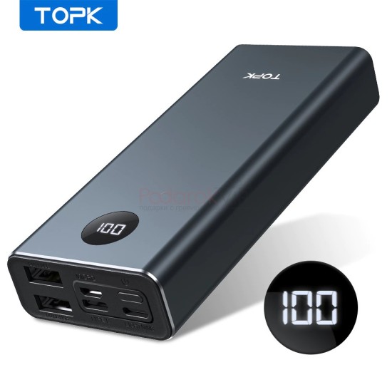 TOPK I1008C внешний аккумулятор 10000 мАч (Black)